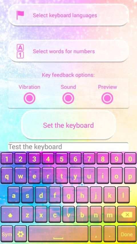 Dream Colors Keyboard Theme screenshot 3