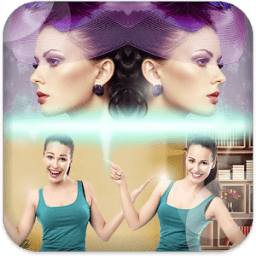 Twin Camera Mirror Photo أيقونة