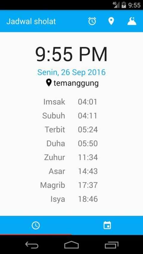 Jadwal sholat 6 تصوير الشاشة
