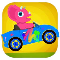 Dinosaur Car - Paint & Racing