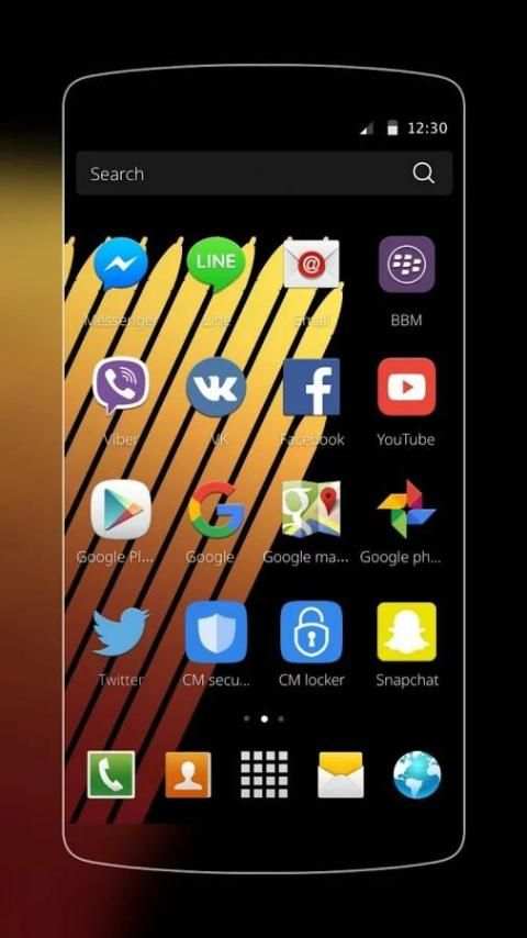 Emas Note 7 Tema screenshot 2