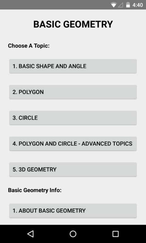 Basic Geometry स्क्रीनशॉट 1