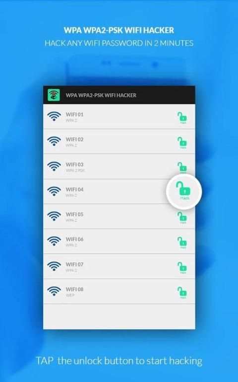WPA WPA2 PSK WIFI Hack Prank screenshot 2