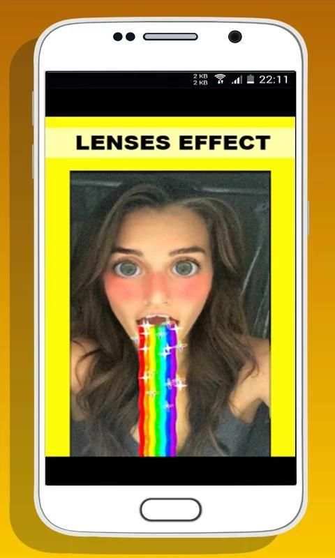Sticker lenses snapchat effect скриншот 1