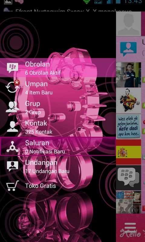 Tema BBM Transparan screenshot 2