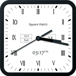 Roman square clock widget आइकन