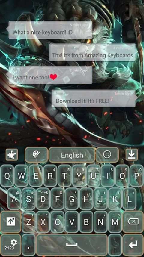 Rengar LoL Keyboard screenshot 4