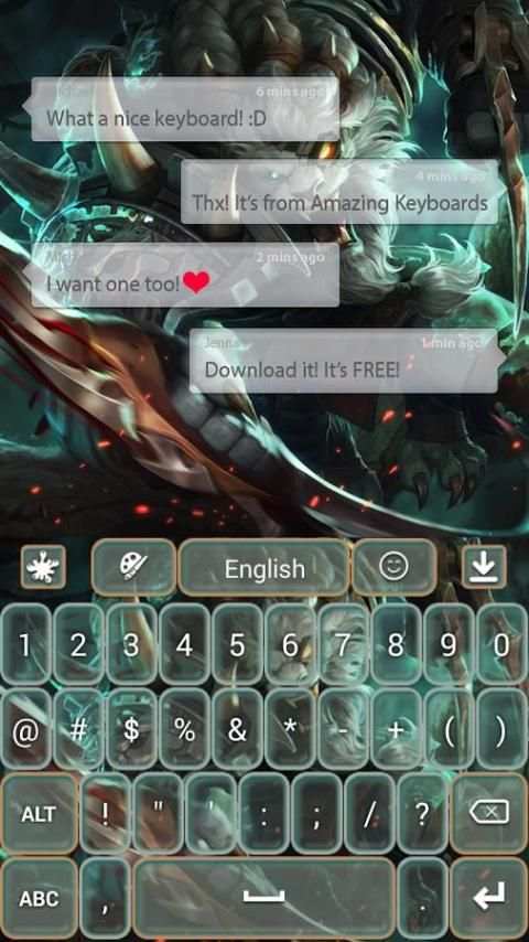 Rengar LoL Keyboard screenshot 5