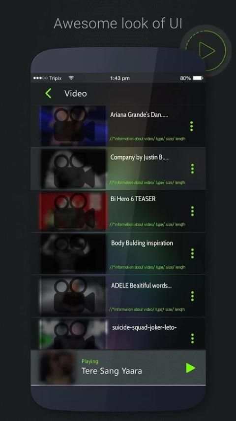 VidPlay: Black Media Player screenshot 7