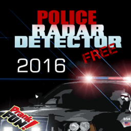 Police radar detector prank icon