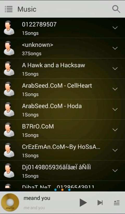 Mp3 Player For Android скриншот 1