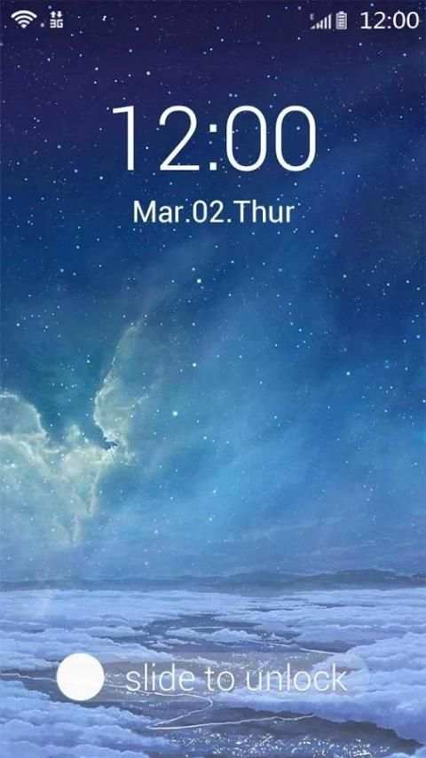 Starry Sky Launcher Theme screenshot 1
