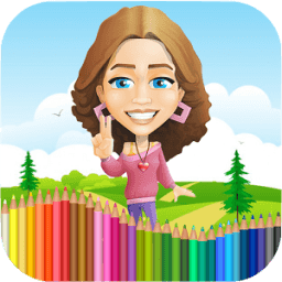 coloring for barbie icon