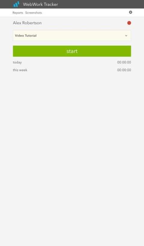 WebWork Time Tracker скриншот 4