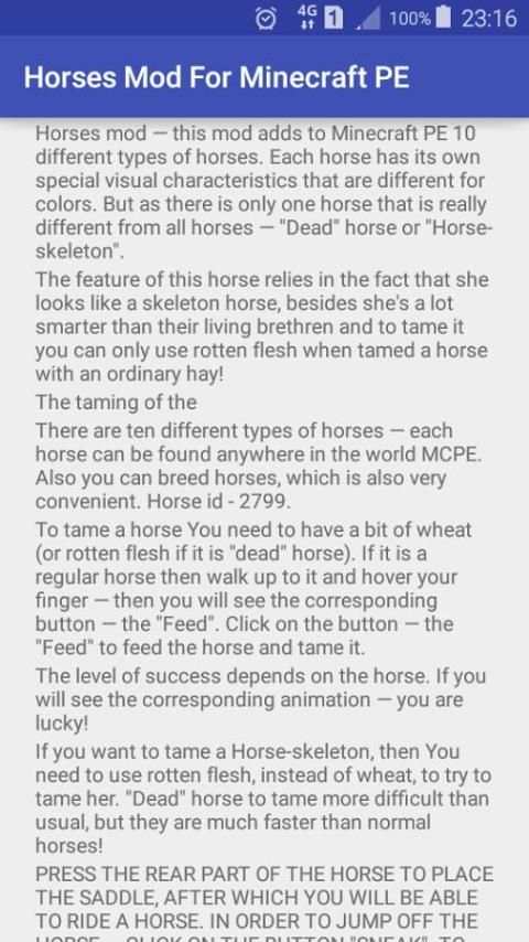 Horses Mod Minecraft PE screenshot 2
