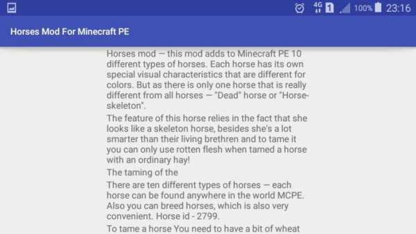 Horses Mod Minecraft PE screenshot 1