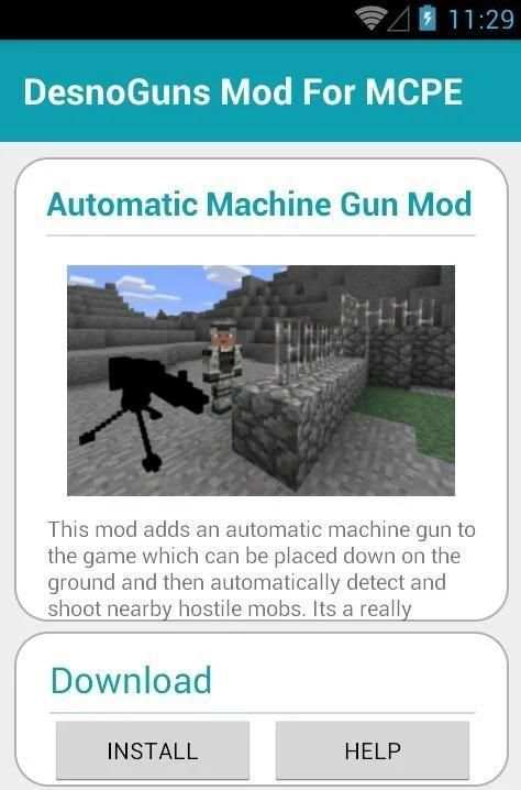 DesnoGuns Mod For MCPE screenshot 1