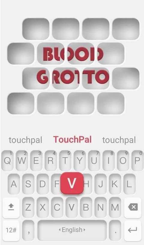 Blood Grotto Keyboard Theme 2 تصوير الشاشة