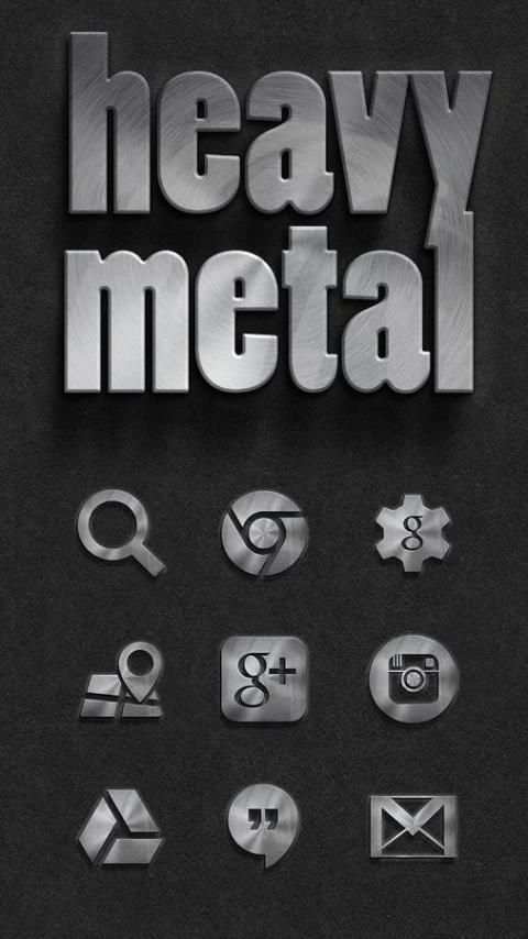 Heavy Metal SoloLauncher theme screenshot 4