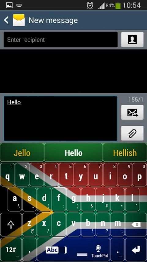 جنوب أفريقيا TouchPal 3 تصوير الشاشة