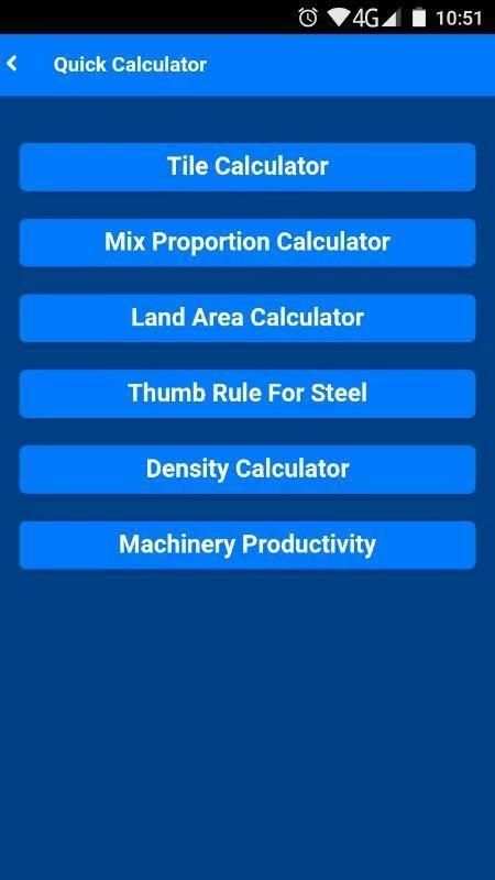 Civil Quantity Estimator स्क्रीनशॉट 1