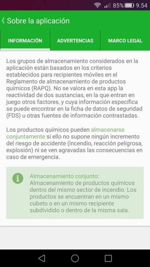 Almacenamiento p. químicos 3 تصوير الشاشة