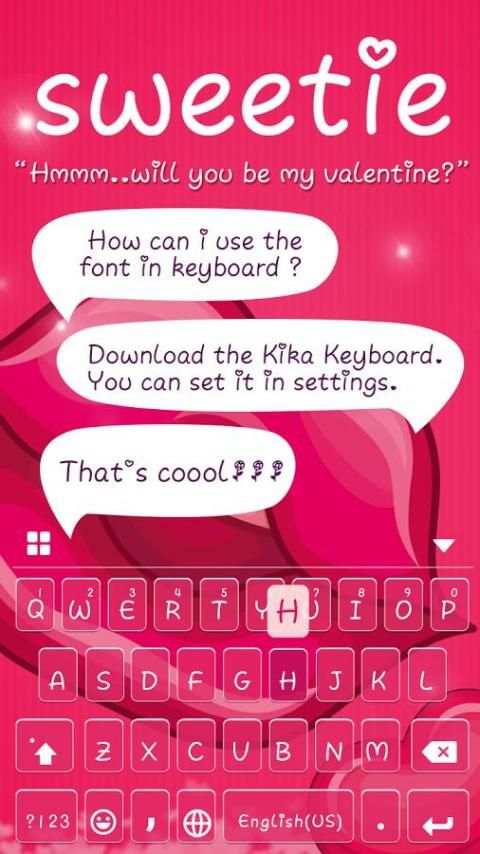 Sweetie Font For iKeyboard स्क्रीनशॉट 1