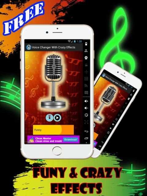 Voice Changer Crazy Effects 1 تصوير الشاشة