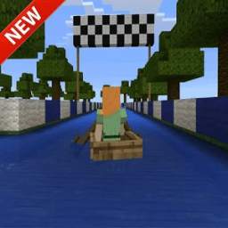 Sewer boat racing map for MCPE 1.1