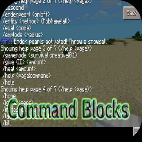 Command Blocks for Minecraft 1 تصوير الشاشة
