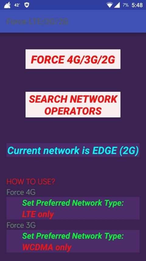 4G LTE Switch : Force Network screenshot 4