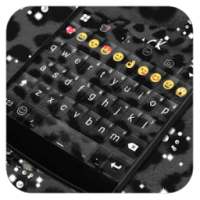 Emoji Keyboard -Black Cheetah