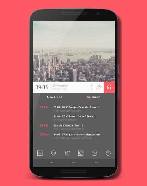 Pinkmotion for Kustom KLWP स्क्रीनशॉट 2