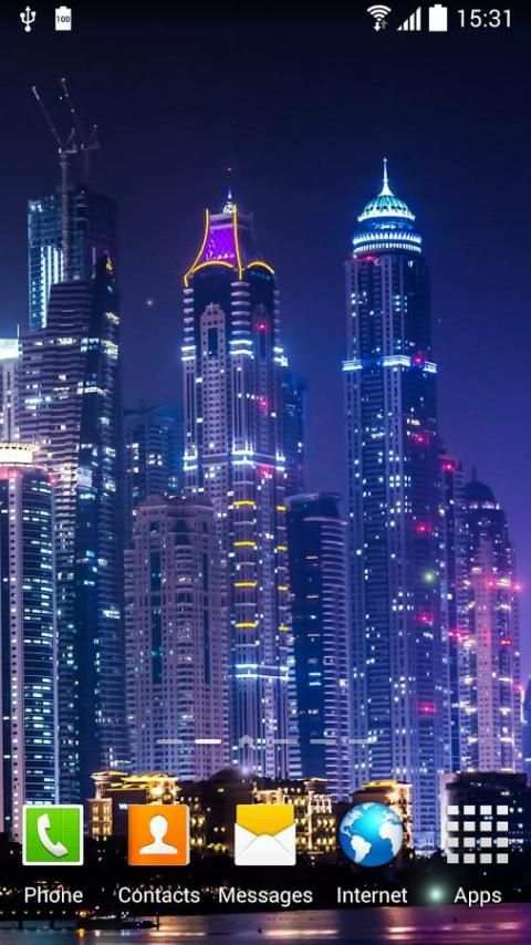 Dubai Night Live Wallpaper 8 تصوير الشاشة