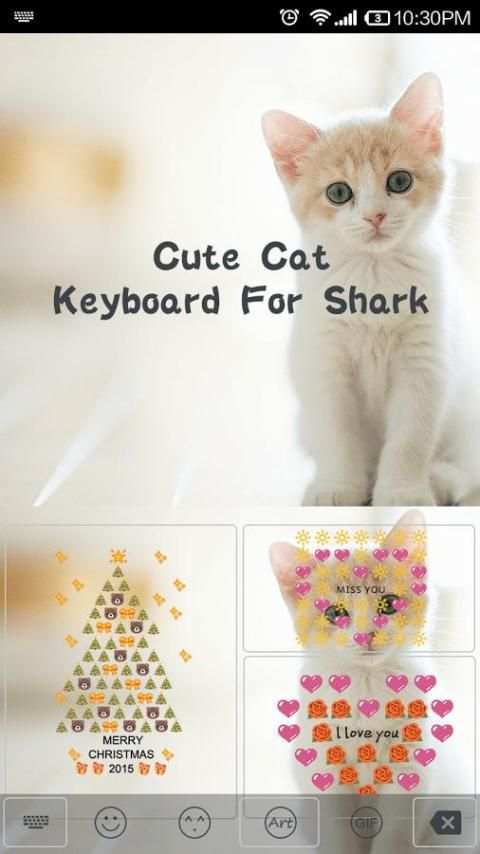 Cute Cat -Love Emoji Keyboard screenshot 3