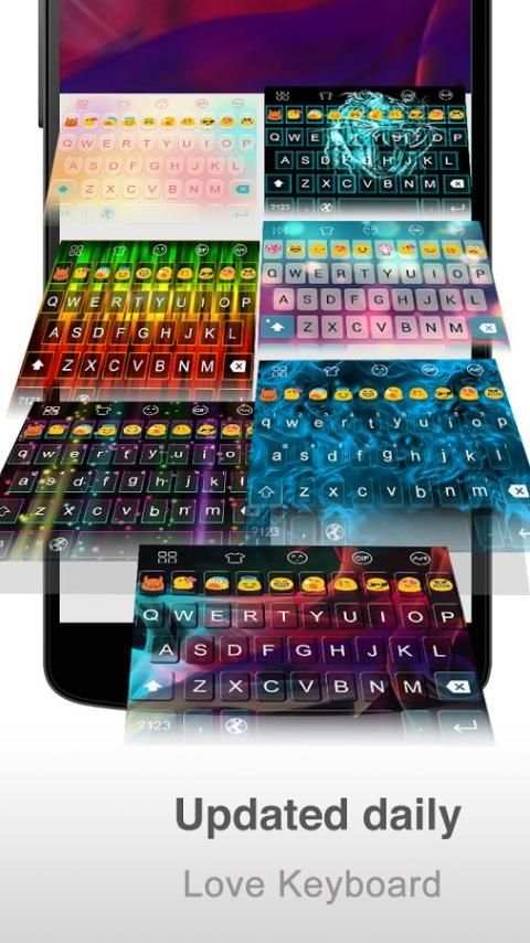 Cute Cat -Love Emoji Keyboard screenshot 1