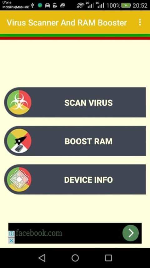 Virus Scanner And RAM Booster स्क्रीनशॉट 3
