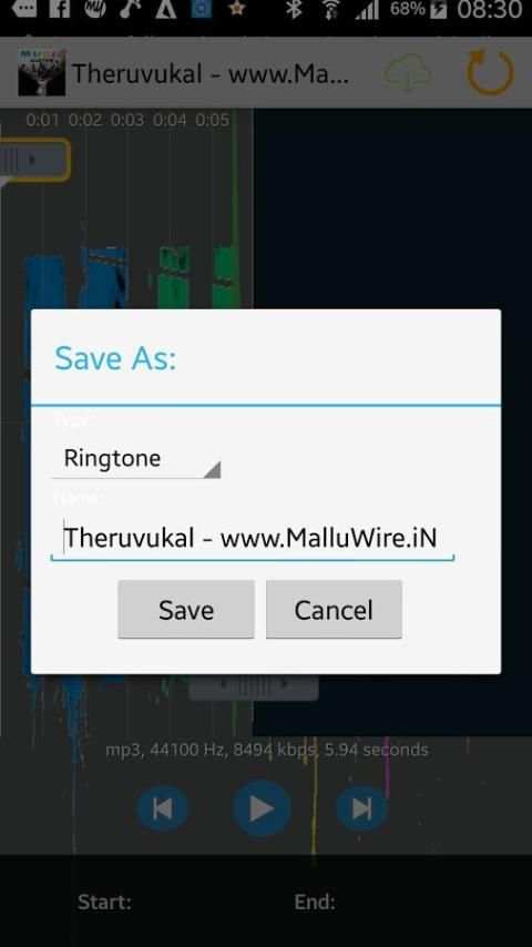 Mp3cutter screenshot 1