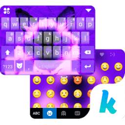 Purple Kitty KikaKeyboardTheme