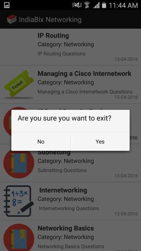IndiaBix Networking स्क्रीनशॉट 1
