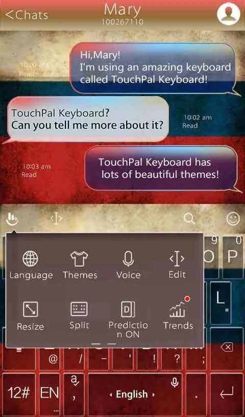 TouchPal Russia Keyboard Theme screenshot 2