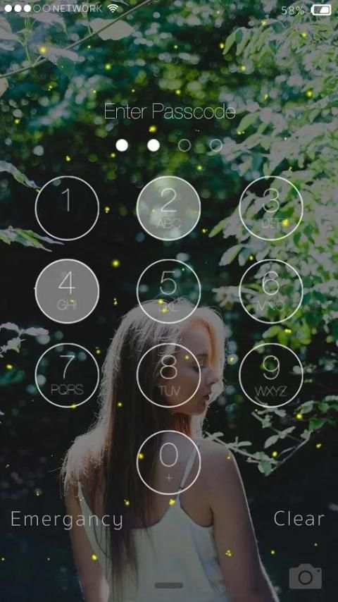 Photo Fireflies lockscreen स्क्रीनशॉट 6