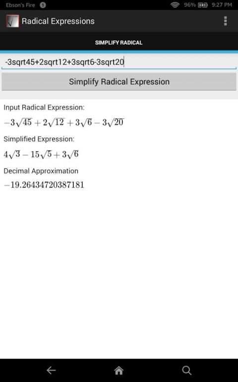 Radical Expressions скриншот 2