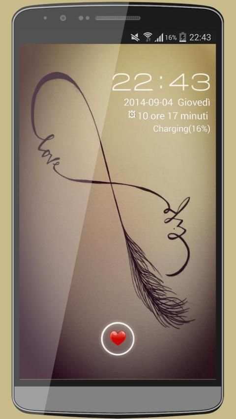 Infinity Love GO LOCKER THEME screenshot 3