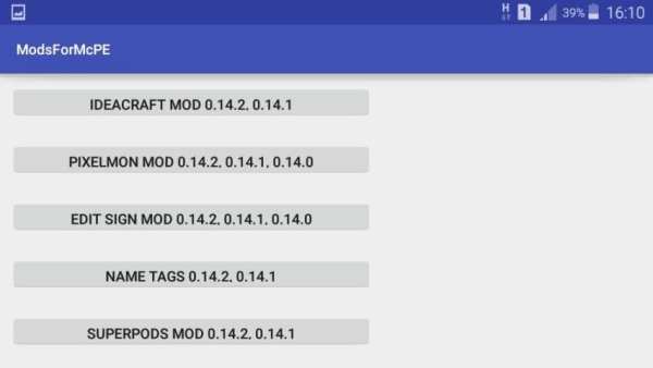 Mods for Minecraft PE screenshot 1