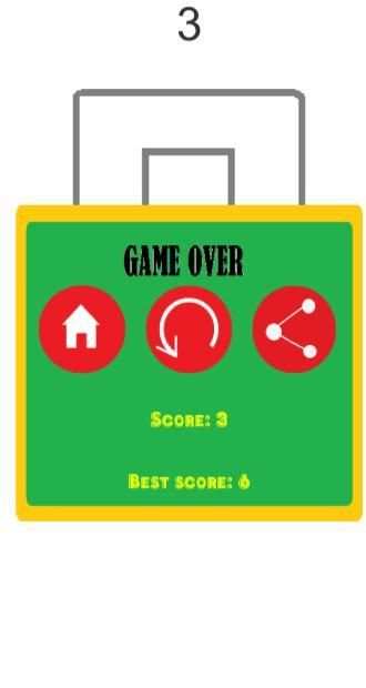Facebook Basketball Game screenshot 1