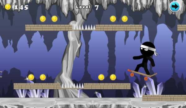 Ninja Skateboard Adventure screenshot 3