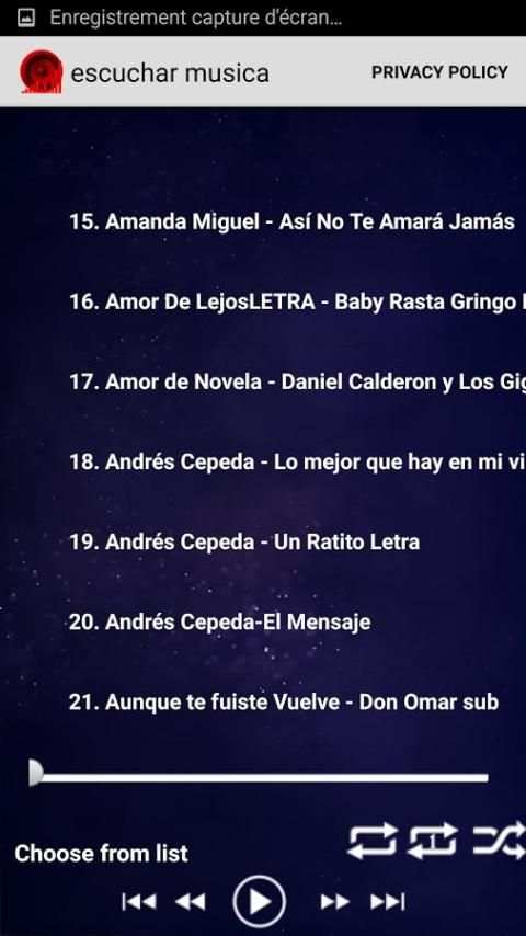 escuchar musicas latina 2017 screenshot 6