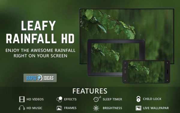 Leafy Rainfall LIVE WALLPAPER 11 تصوير الشاشة