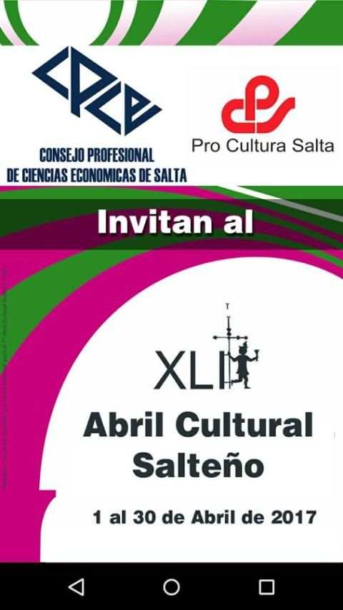 Abril Cultural Salta 2017 6 تصوير الشاشة